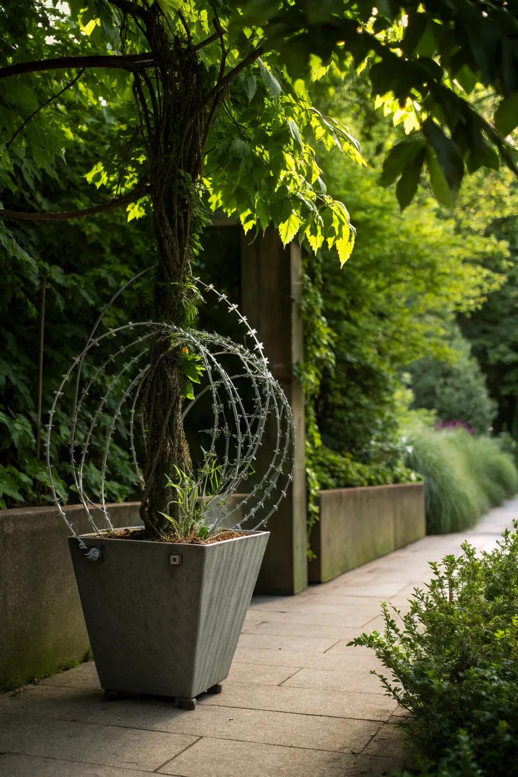 Barbed Wire Plant: a conversation starter for your pots.