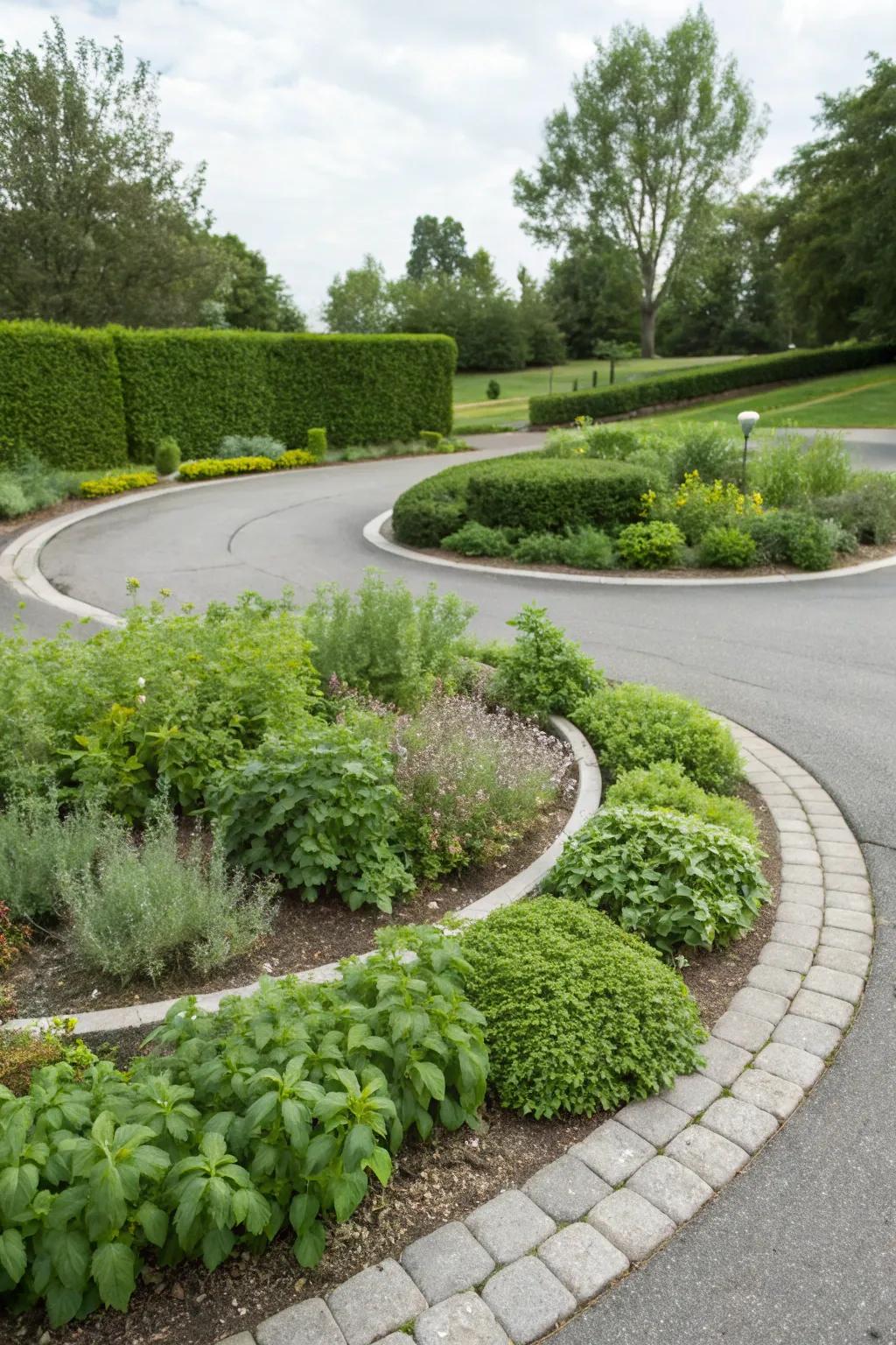 Add a practical twist with a fragrant herb garden.