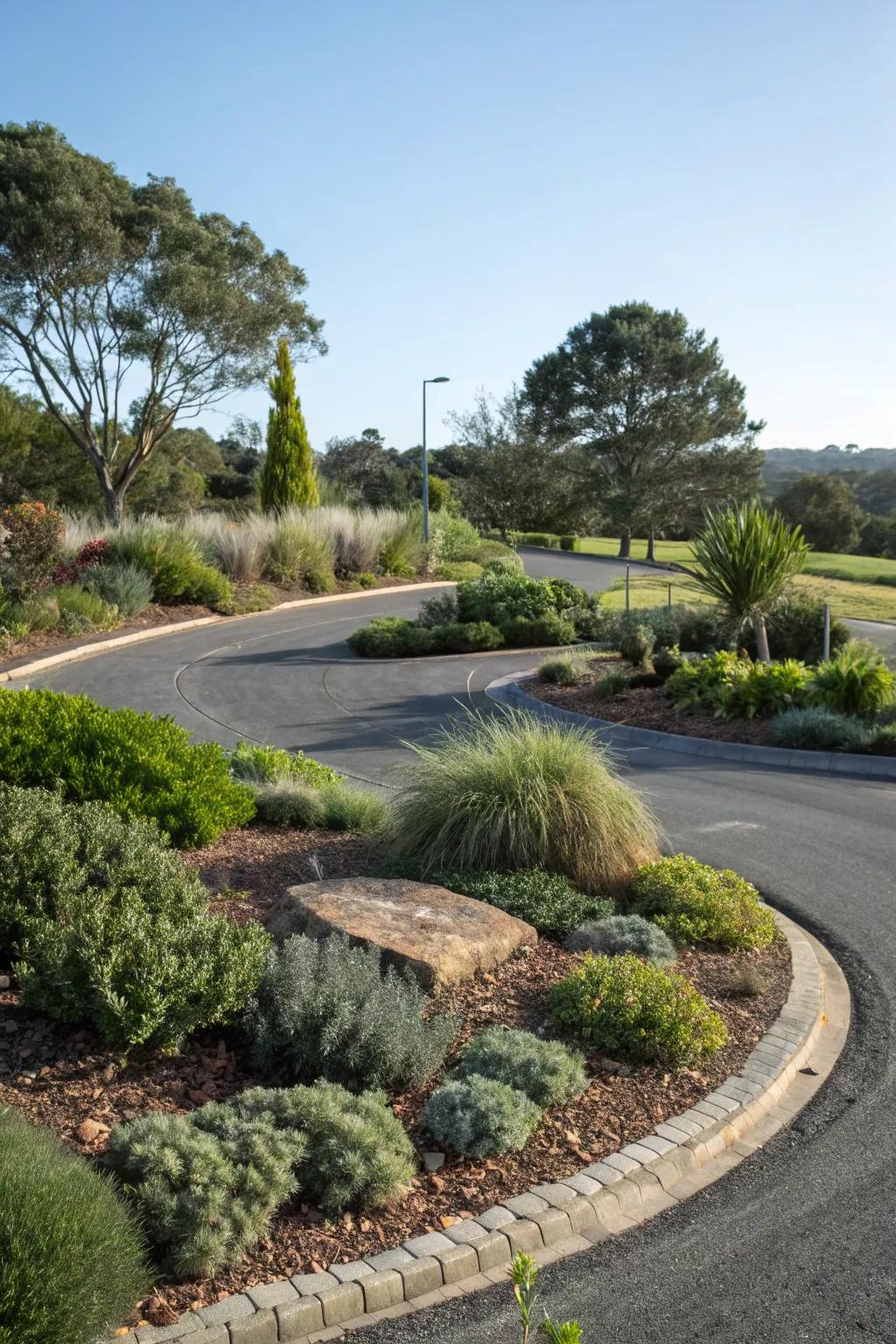 Use varied plant textures to add depth and interest.