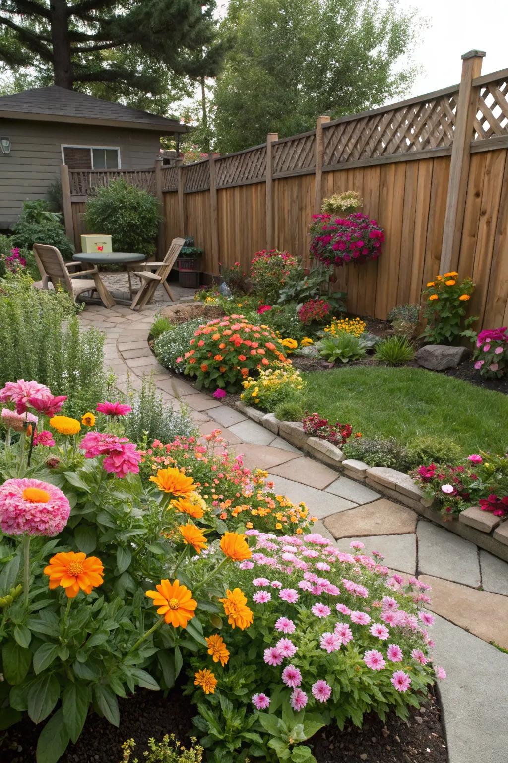 A garden that blooms beautifully all year long.