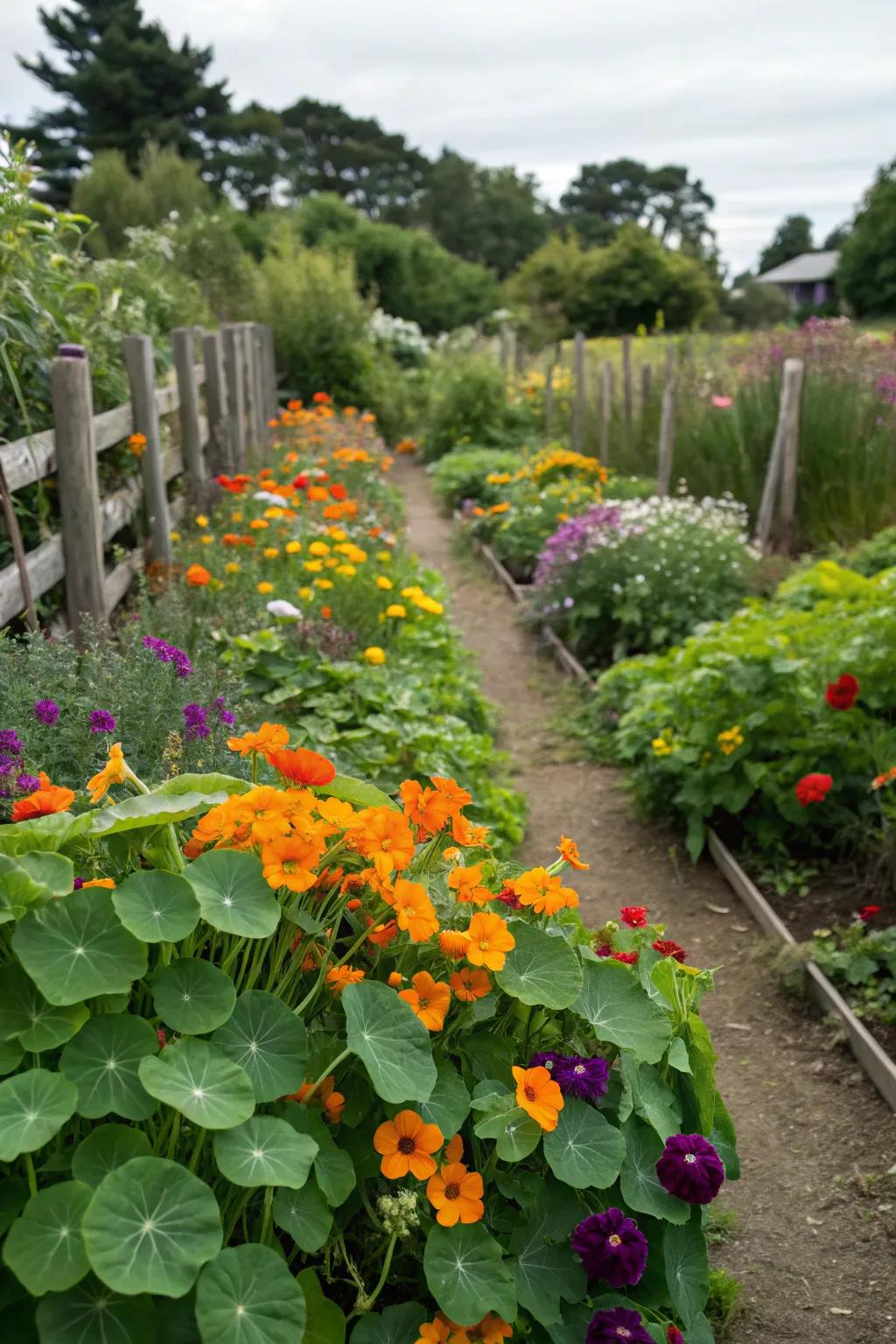 An edible flower garden that’s as tasty as it is beautiful.