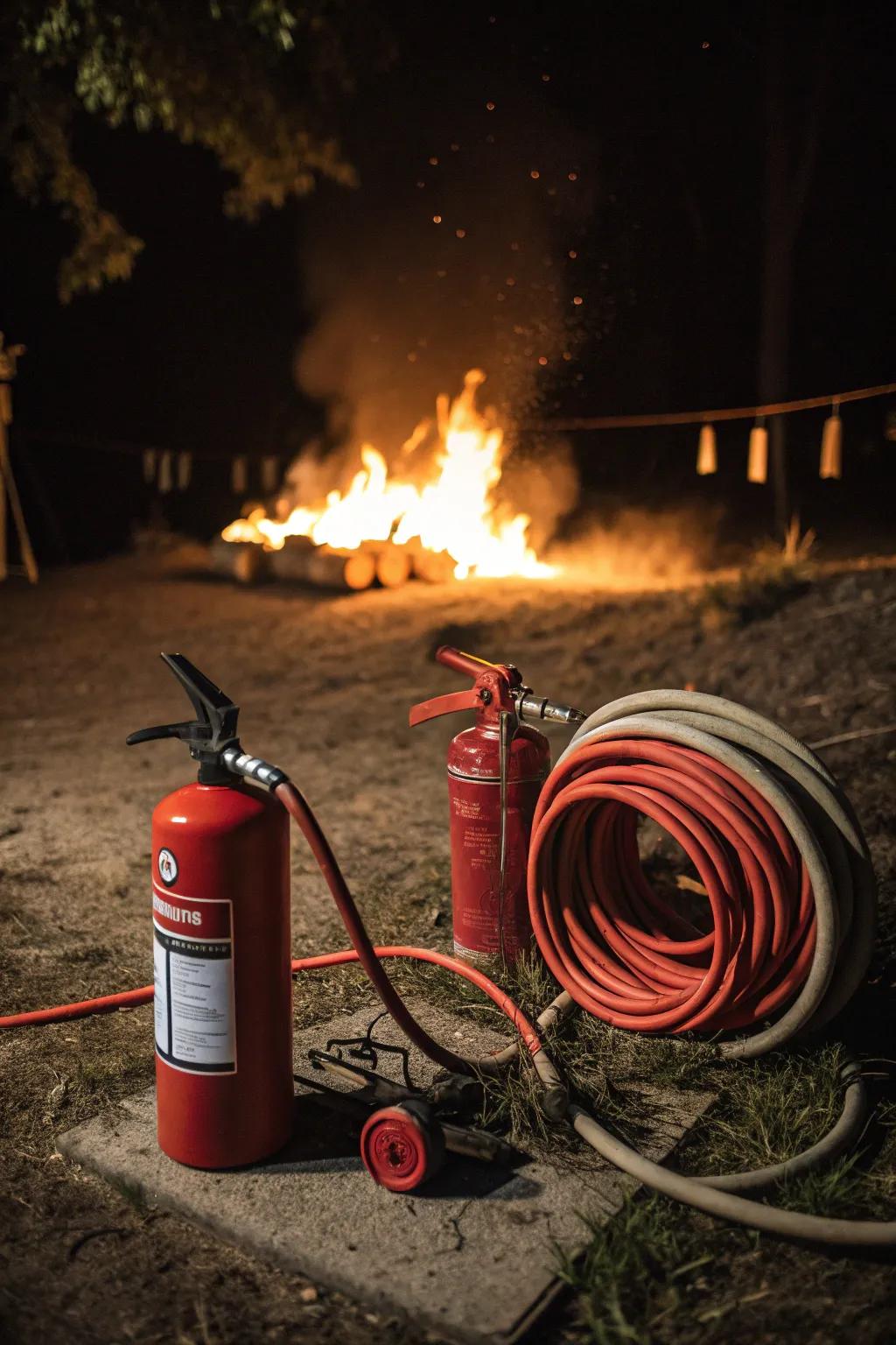 Fire safety essentials ensure a worry-free bonfire experience.