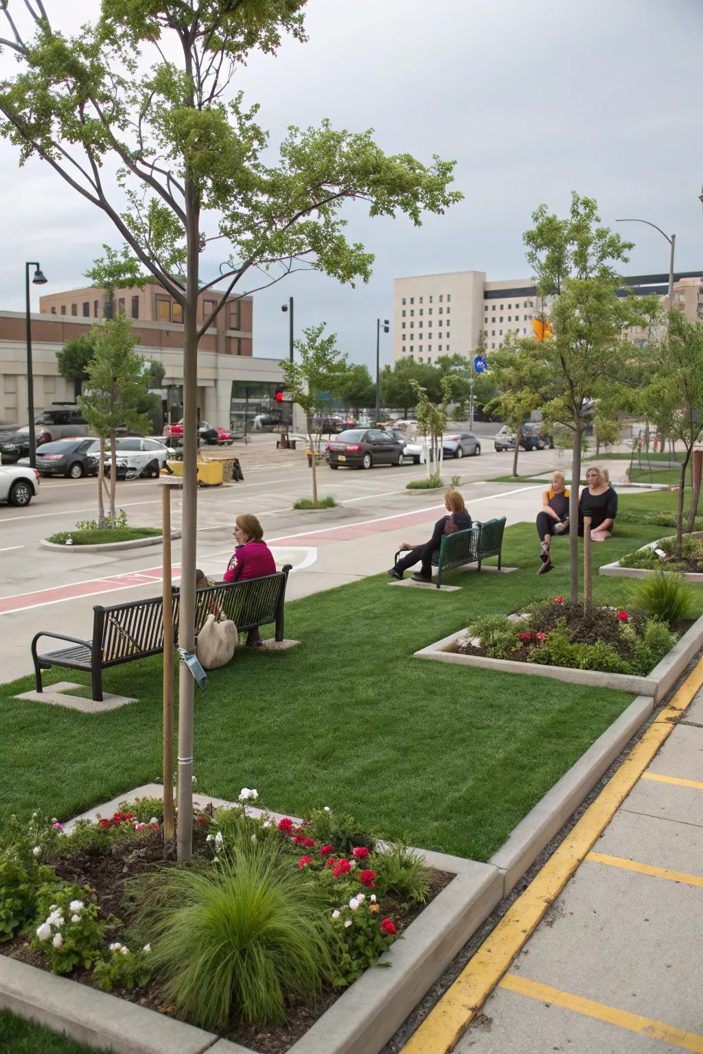 A creative PARK(ing) Day transformation.