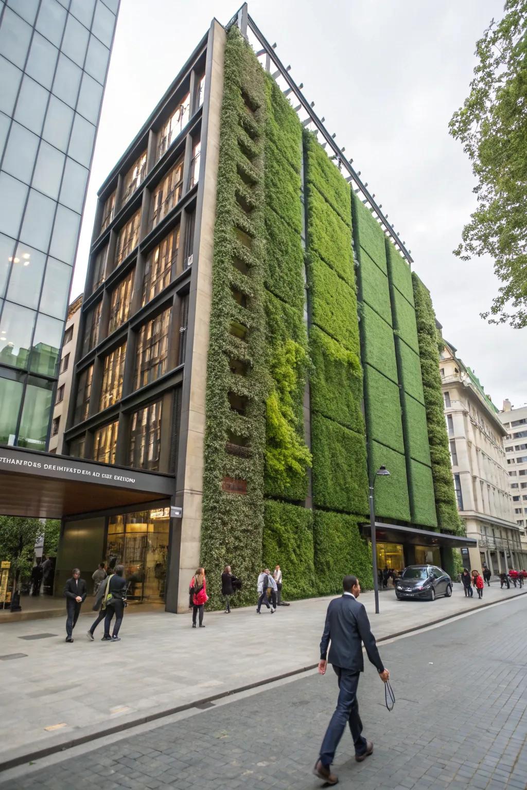 An innovative algae-powered building.