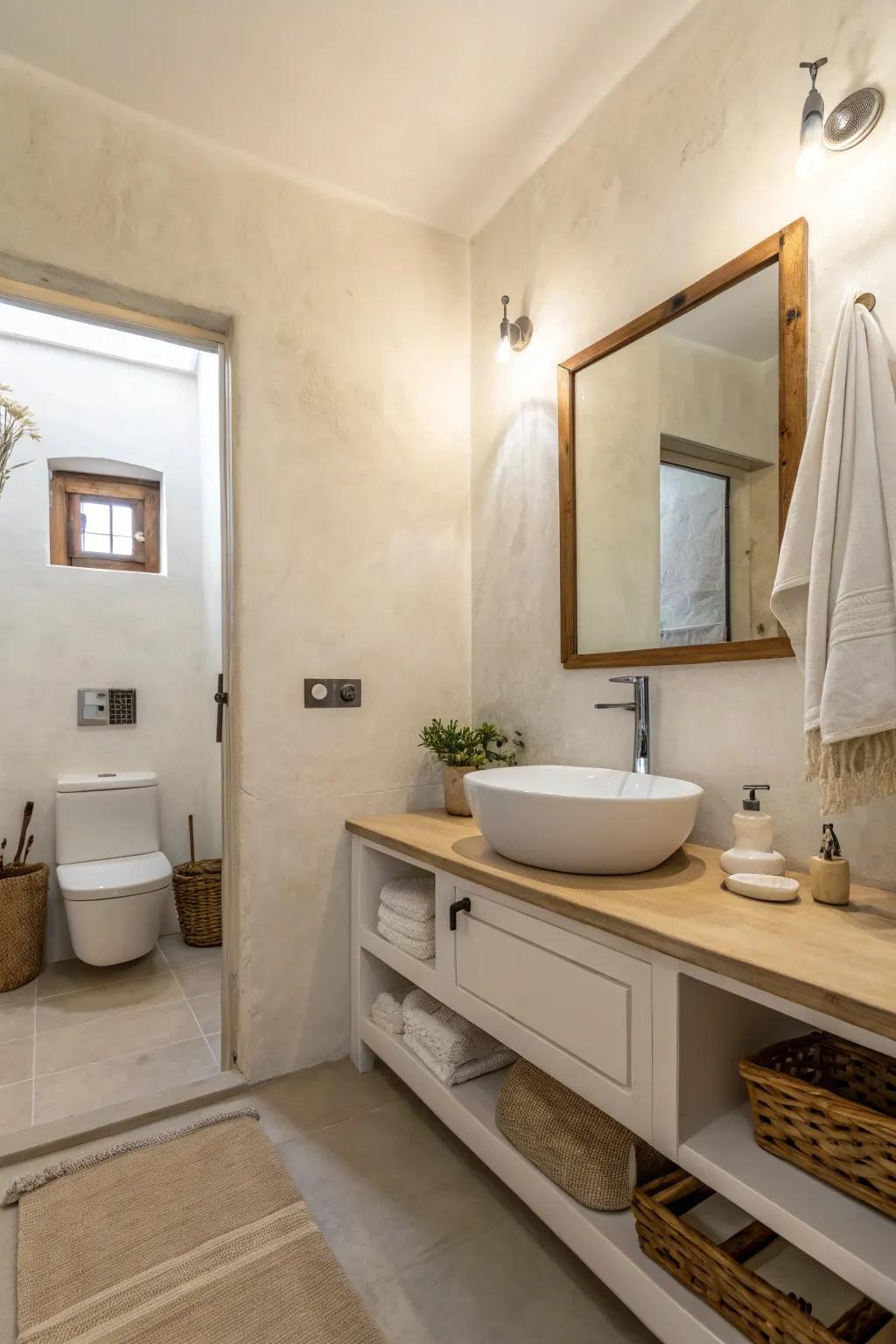 Minimalist design helps declutter your spa and promote calm.
