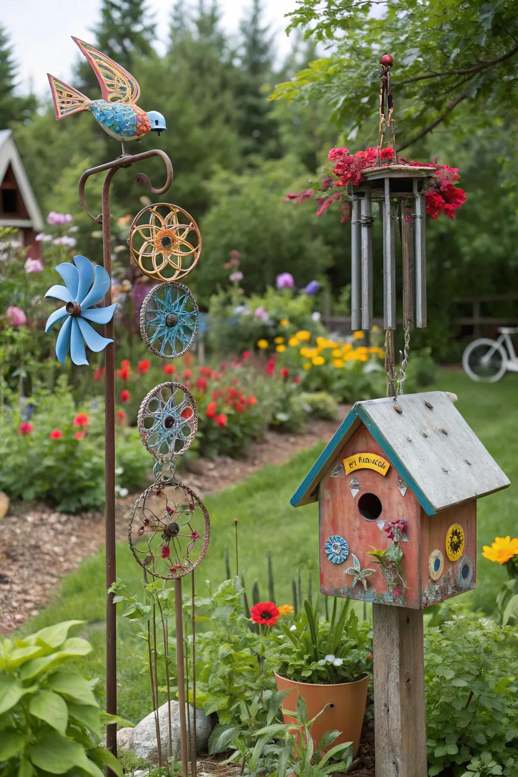 Creative DIY garden projects bringing personality to the landscape.