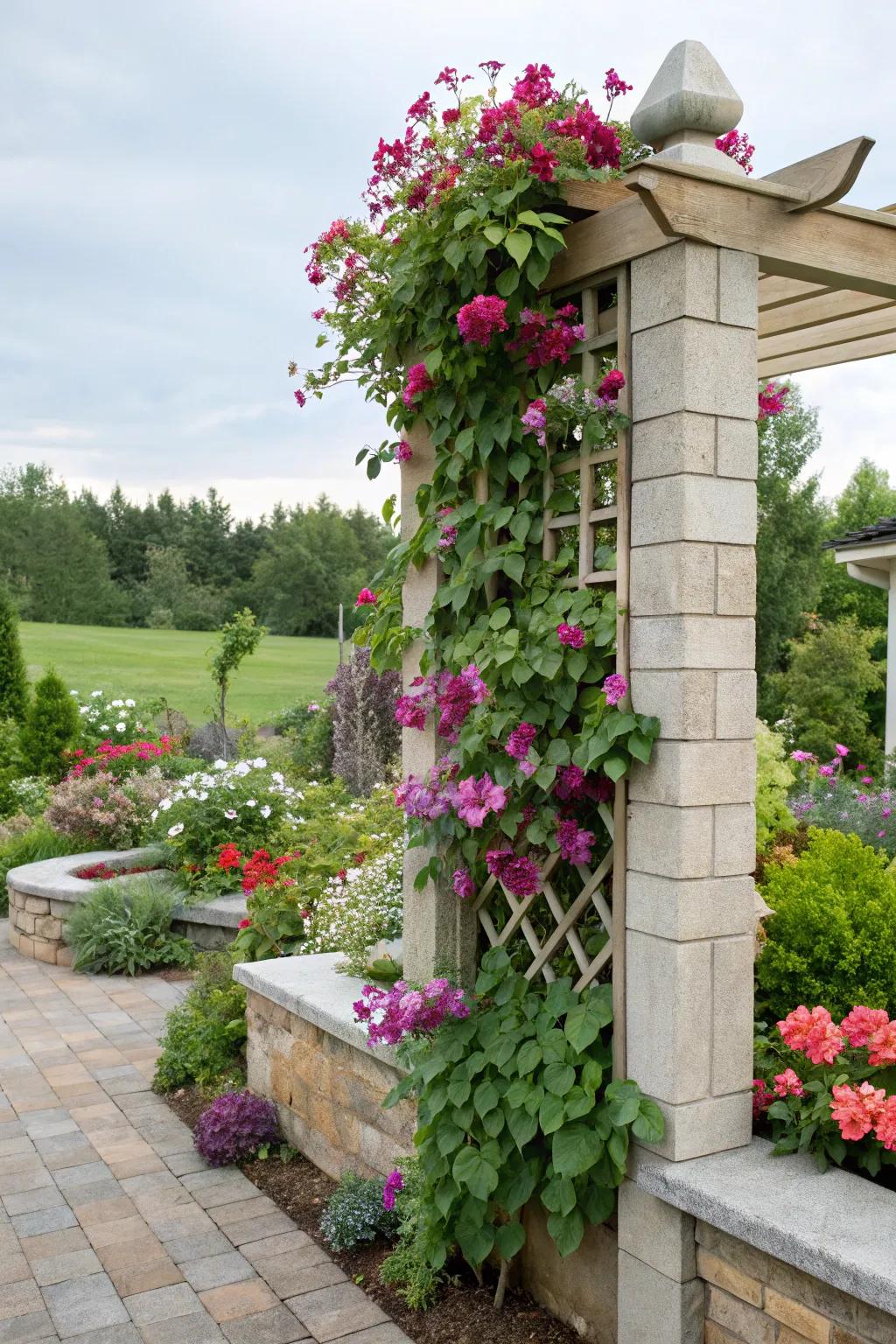 Enhance your garden with a stylish trellis.