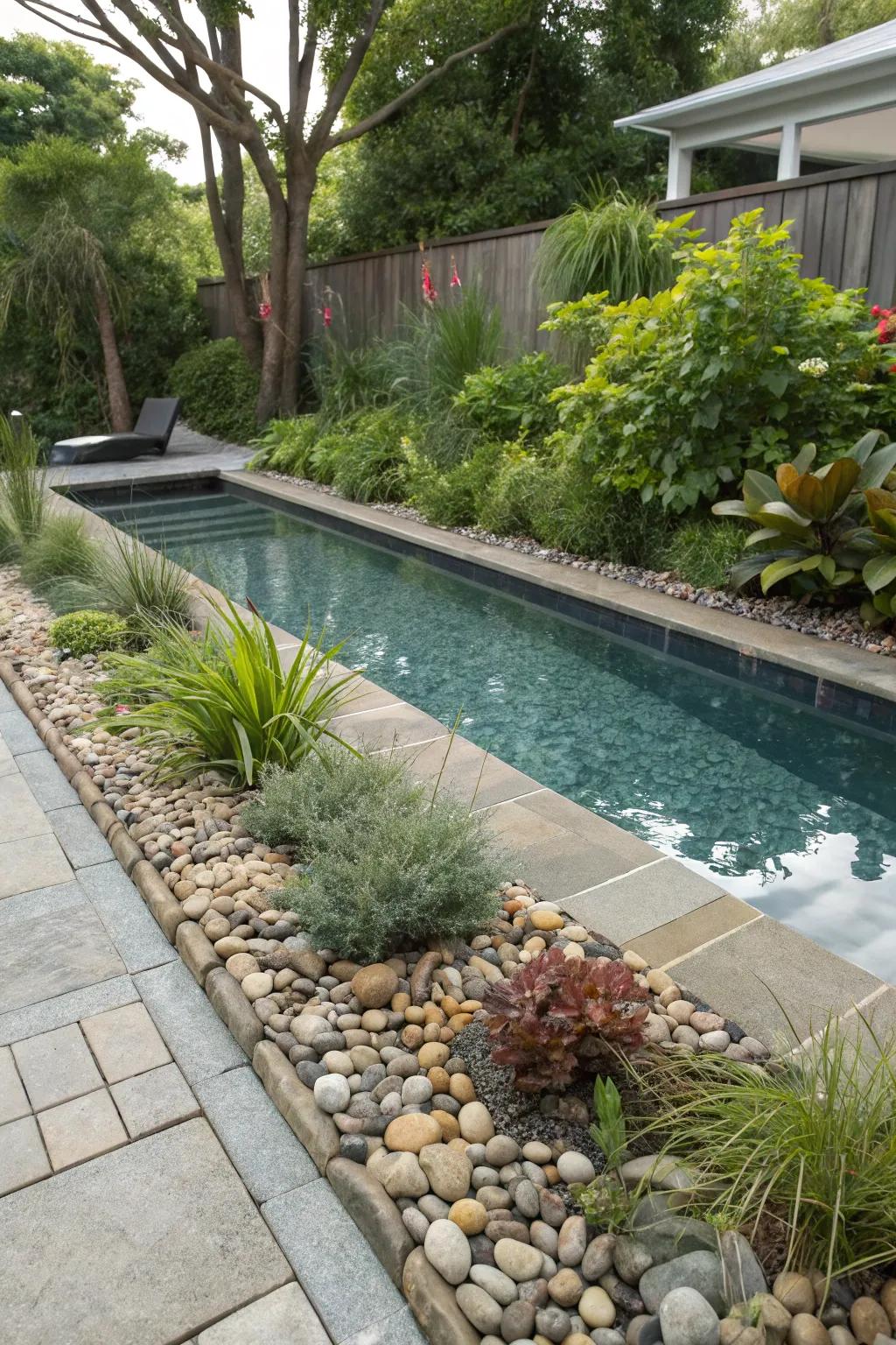 Gravel borders add function and flair.