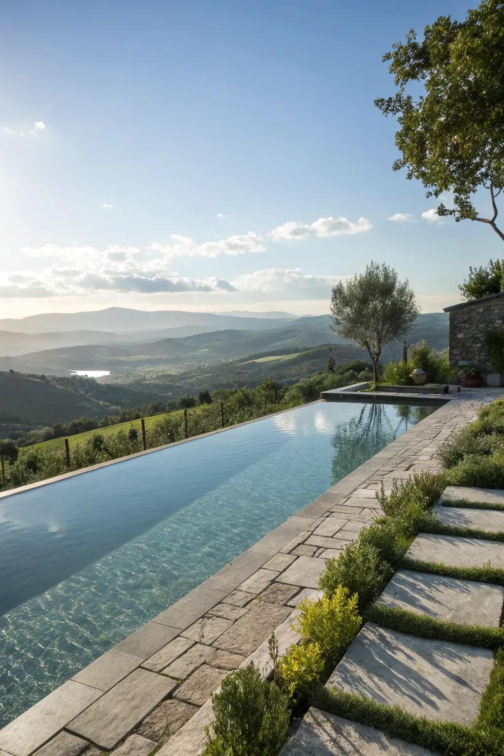 Infinity edges make the most of stunning views.