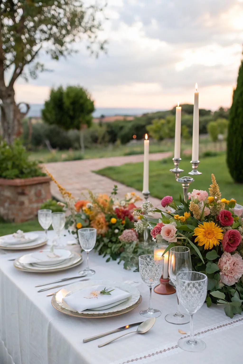 Dine in style with a beautifully set tablescape.