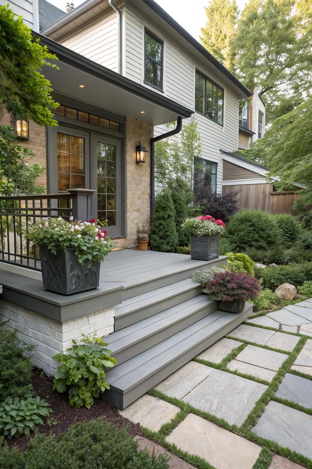 Enjoy a timeless look with low-maintenance composite decking.