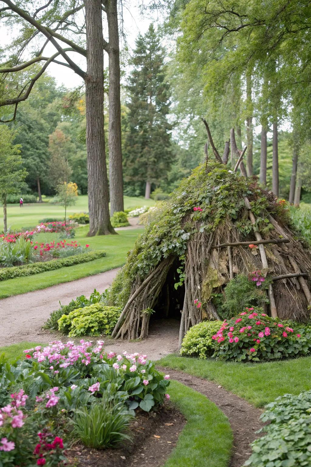 A nature-inspired fort that blends seamlessly with its surroundings.