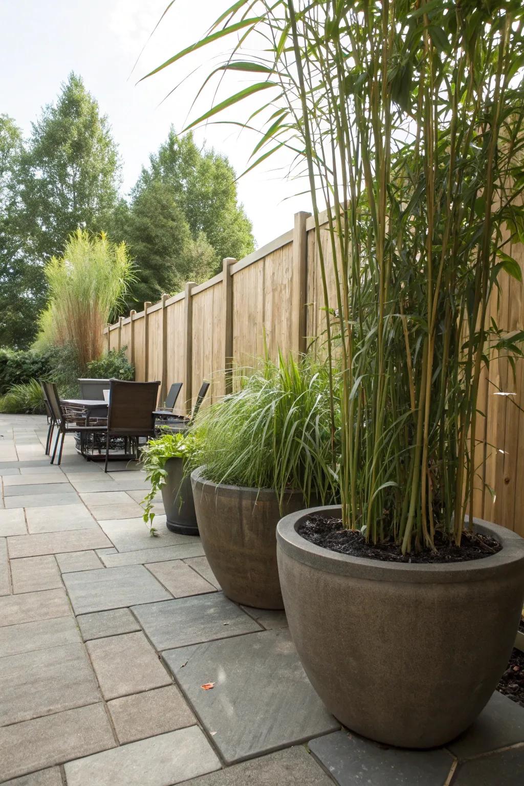 Enjoy privacy with stylish planter screens.