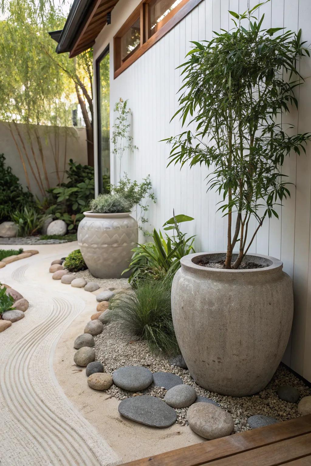 Find serenity with a Zen-inspired garden corner.