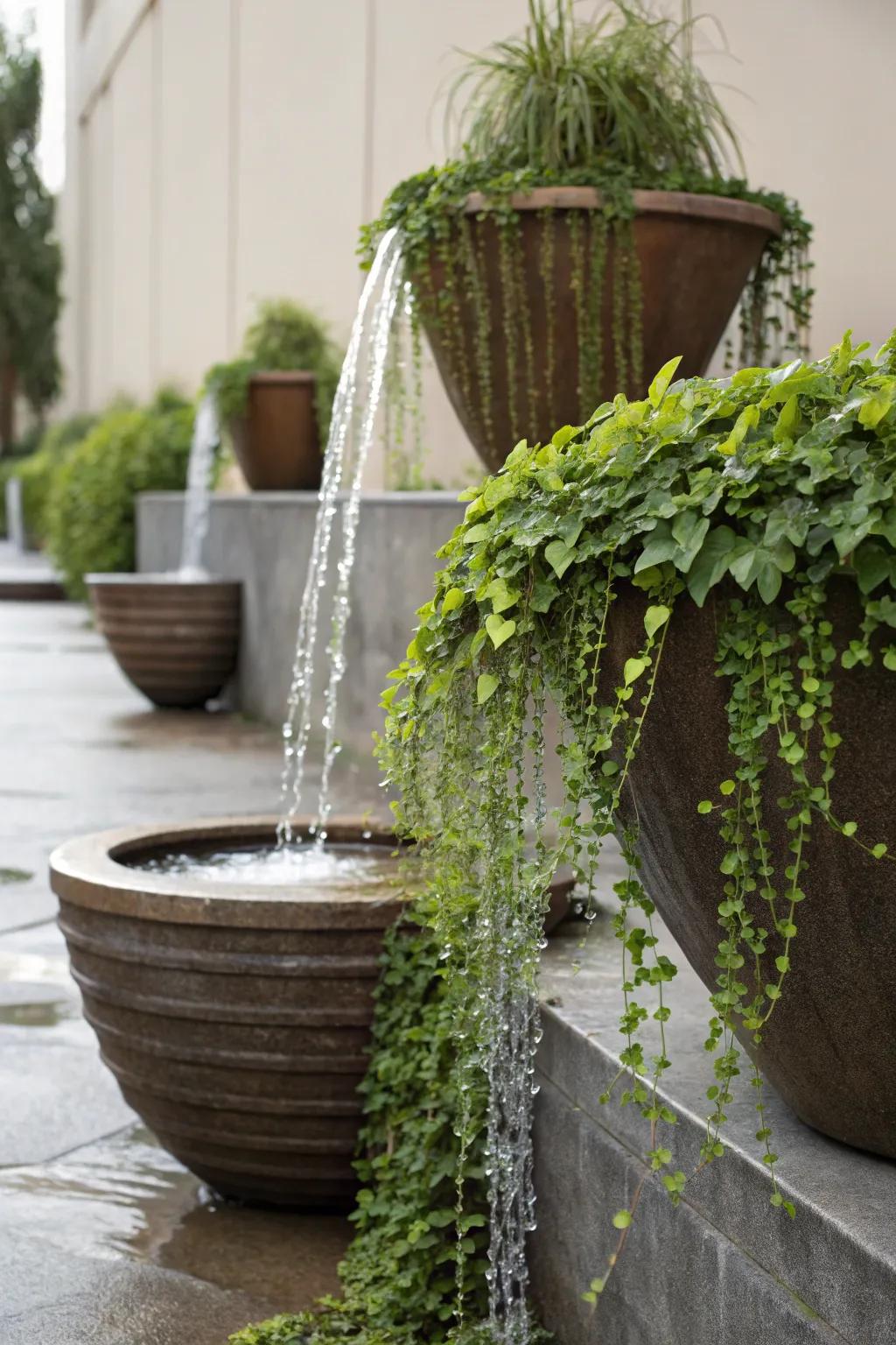 Dynamic and beautiful cascading planter designs.