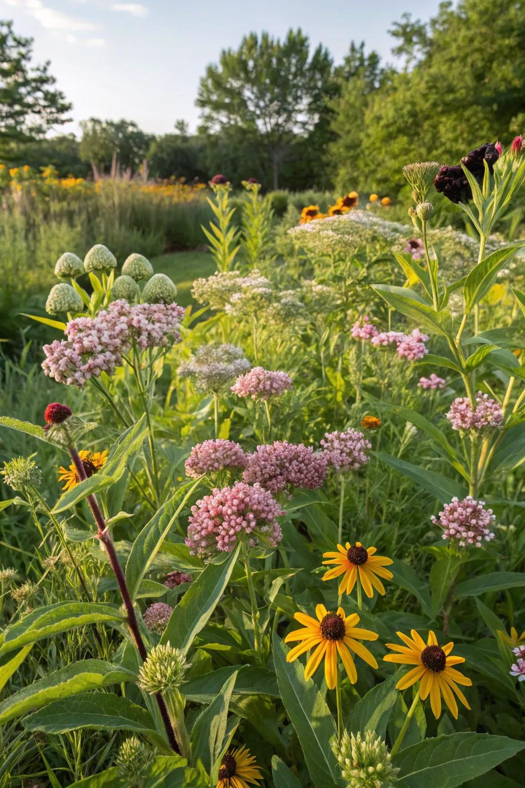 Native plants like milkweed and coneflowers flourish in Oklahoma’s climate.