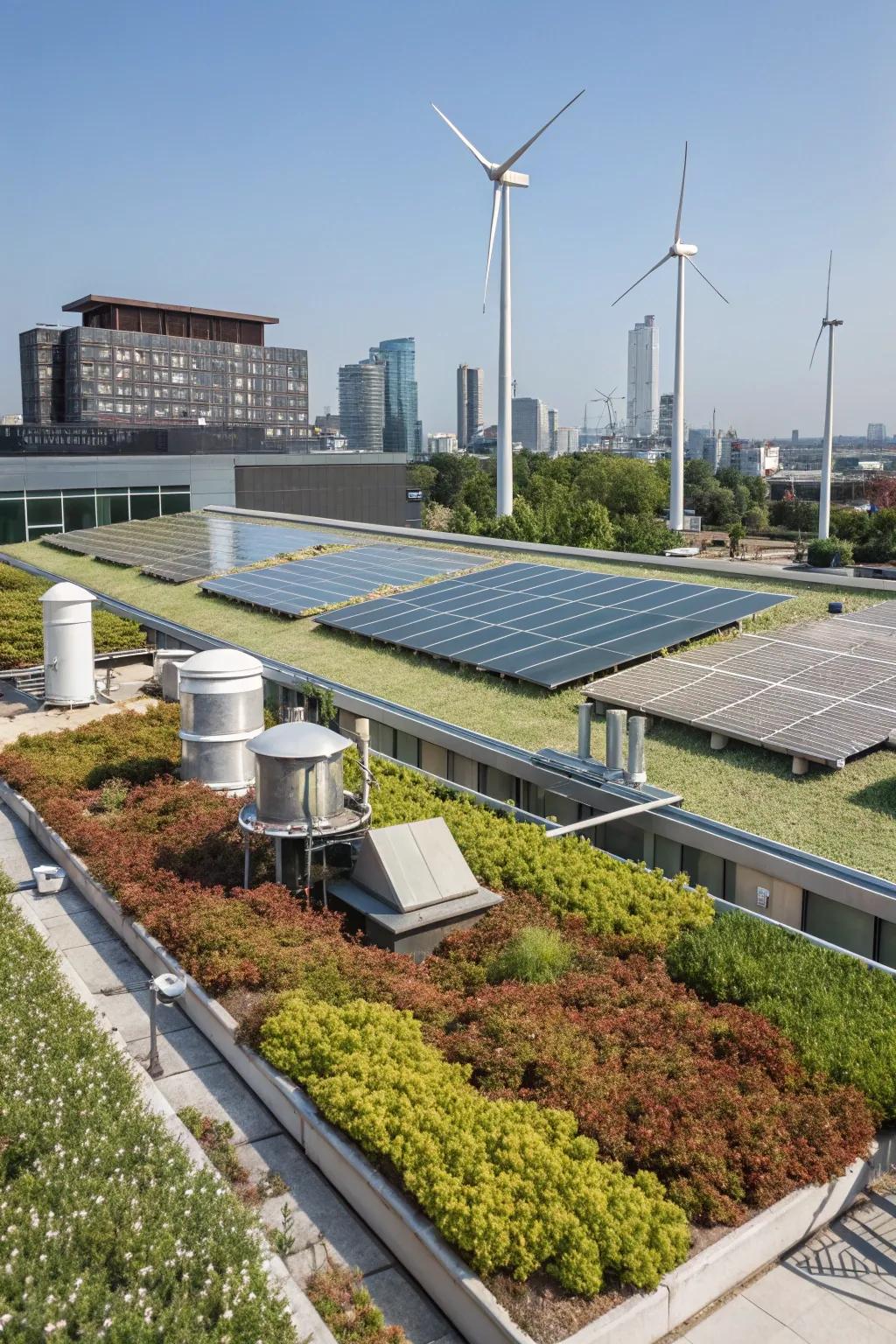 A sustainable rooftop that's both stylish and responsible.