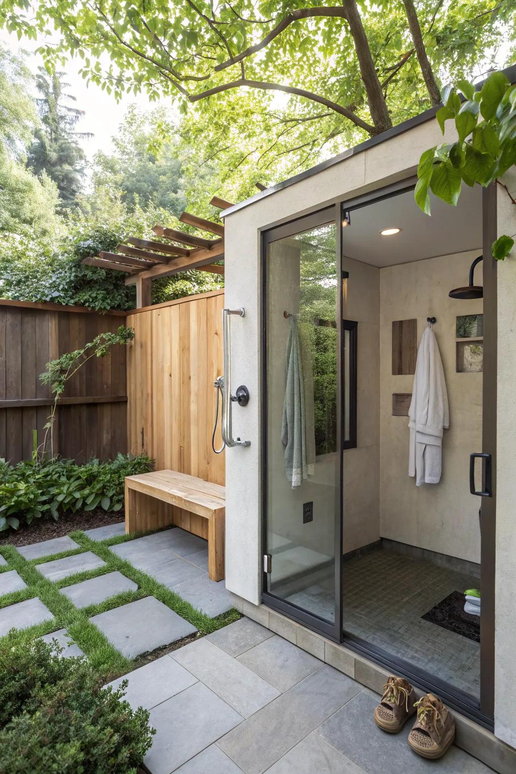 Multi-functional outdoor space for enhanced utility.