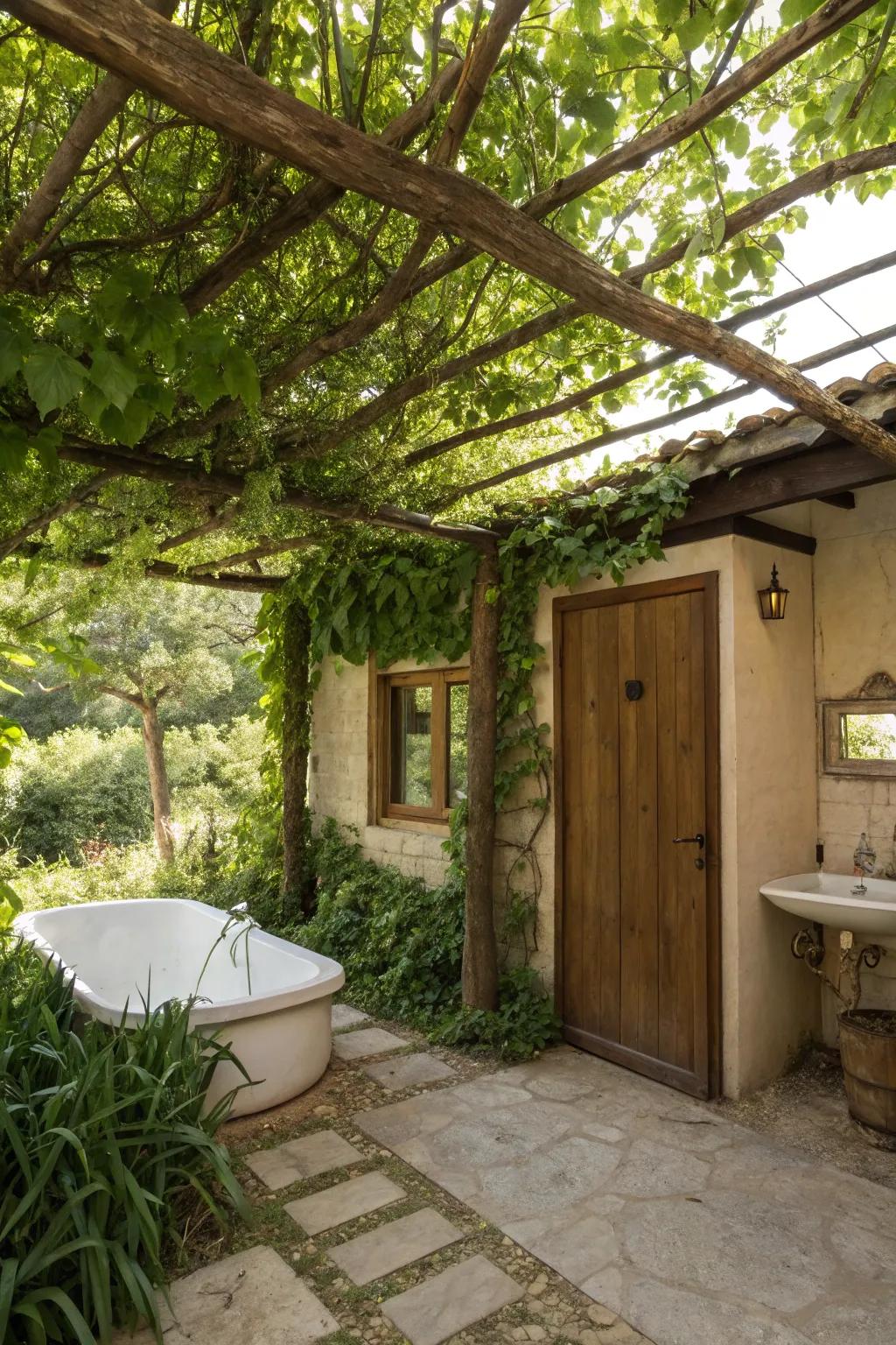 Stylish roofing combines shelter and design.