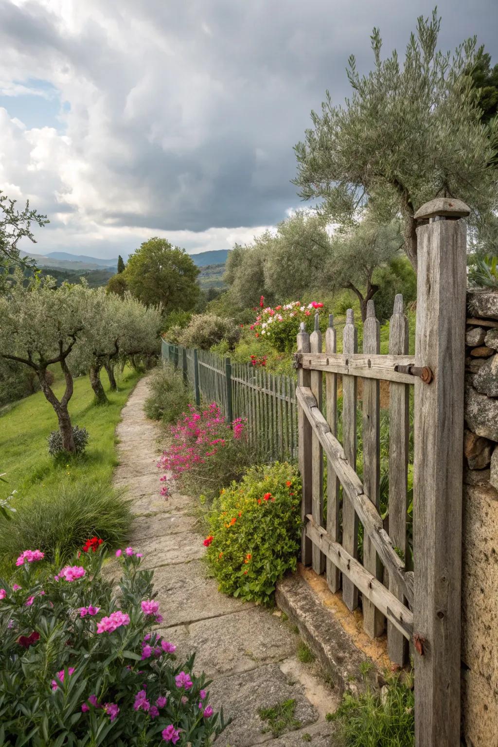 Metal accents provide a modern contrast.