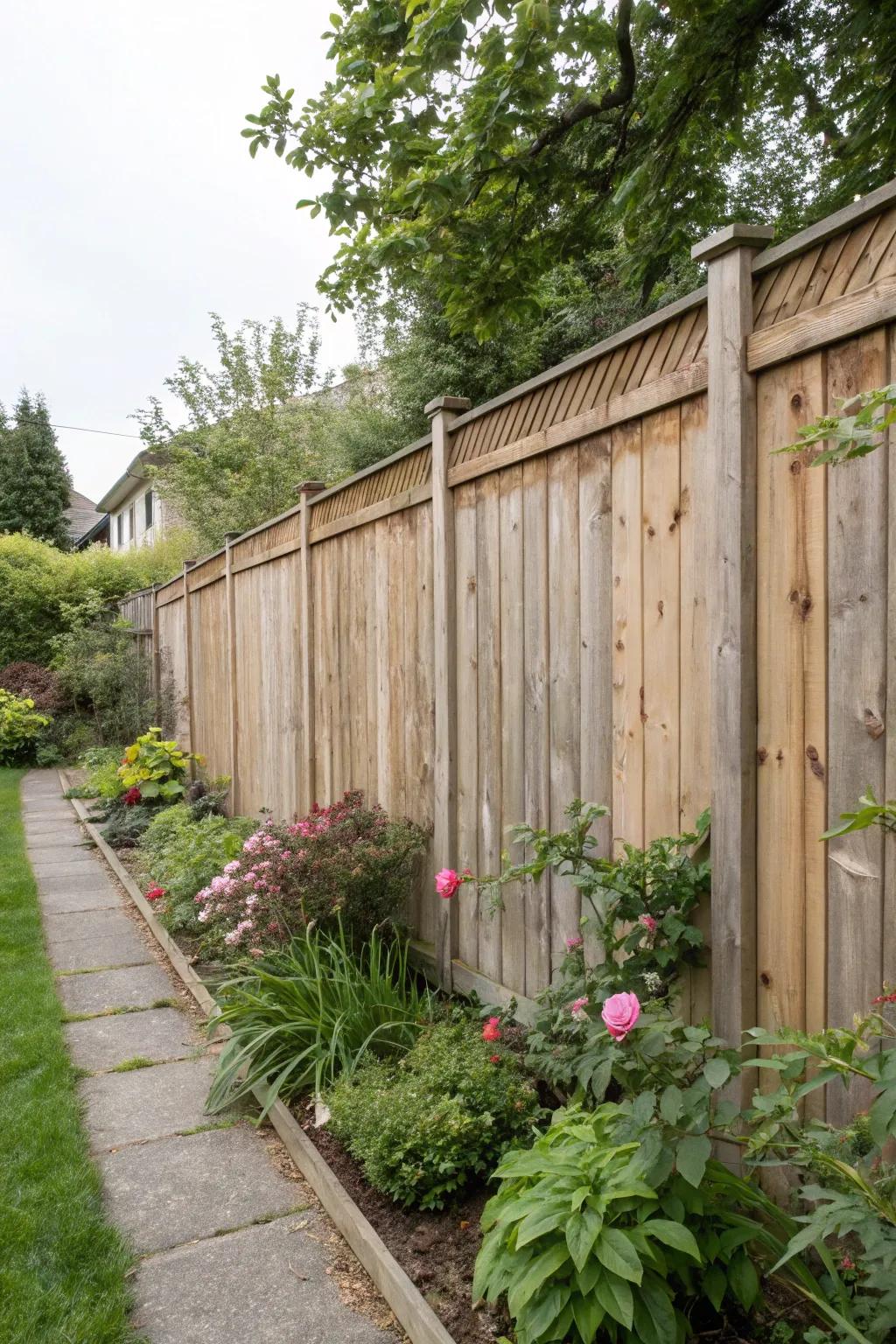 Tall wooden panels create privacy and cozy ambience.