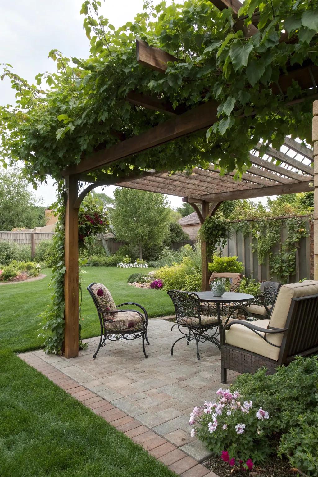 Shade structures enhance comfort and add a stylish element to your patio.