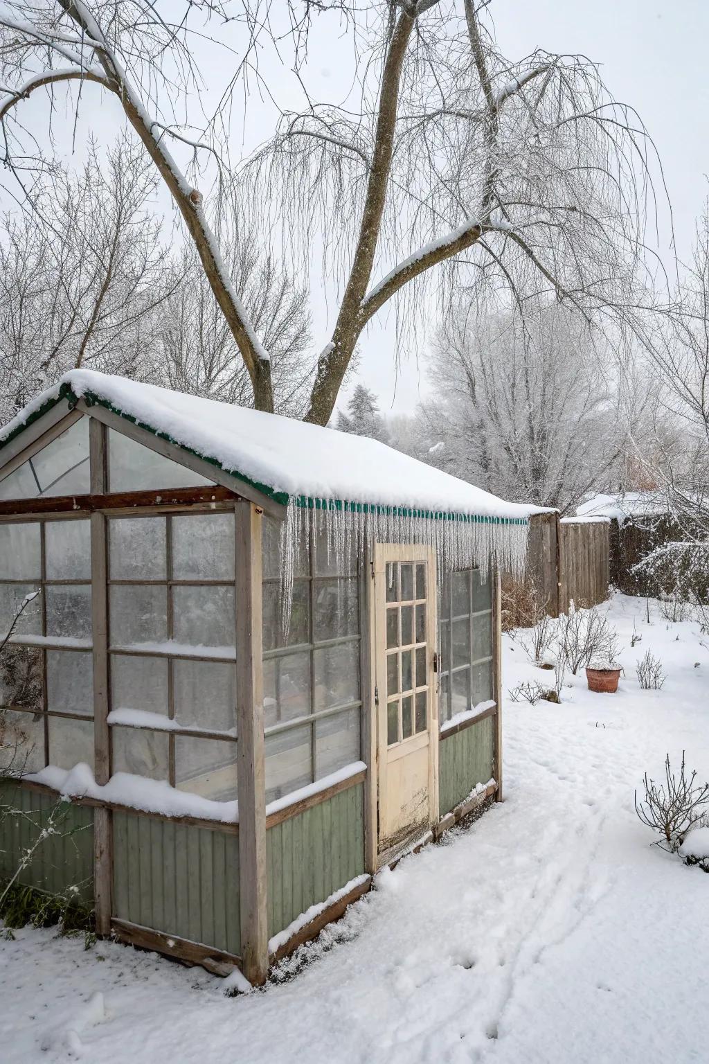 A mini greenhouse can extend your gardening season.