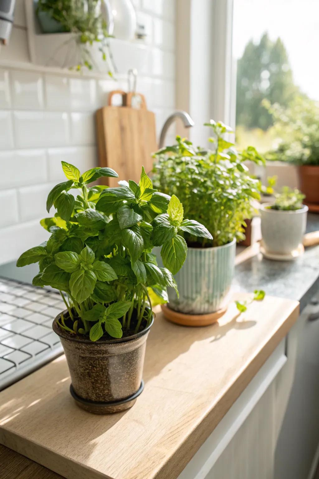 Fresh herbs bring life to your kitchen during winter.