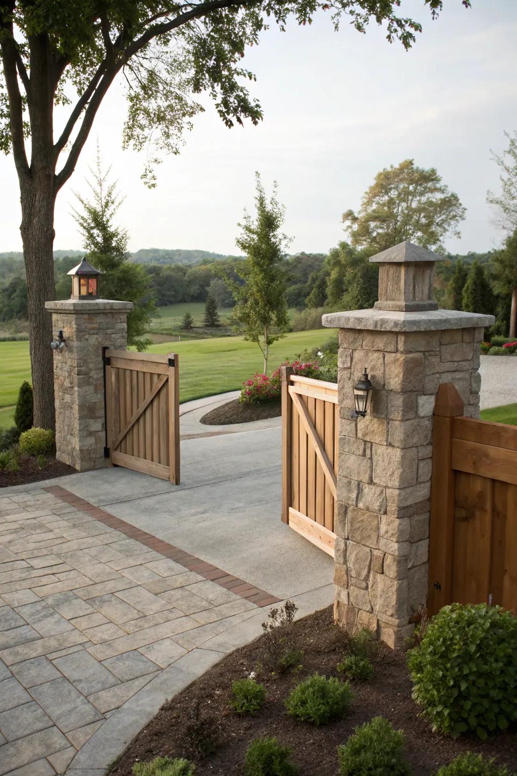 Enhance your entrance with a stylish gate.