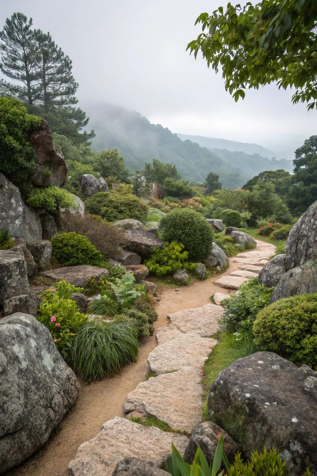 Hidden pathways add an element of surprise and adventure.