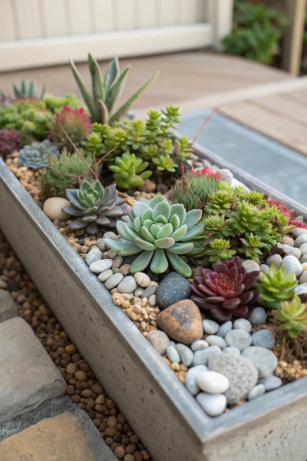 Miniature rock gardens pack a big punch in small spaces.