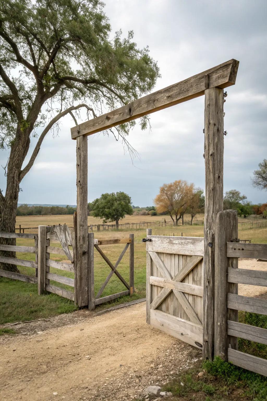 Reclaimed wood offering unique character and sustainability.