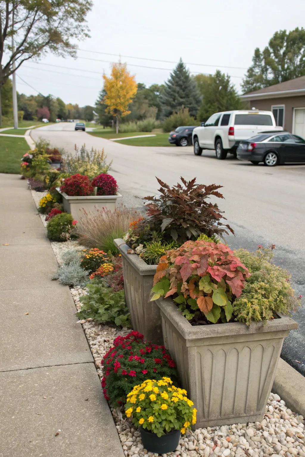 Keep your driveway fresh with seasonal plant swaps.