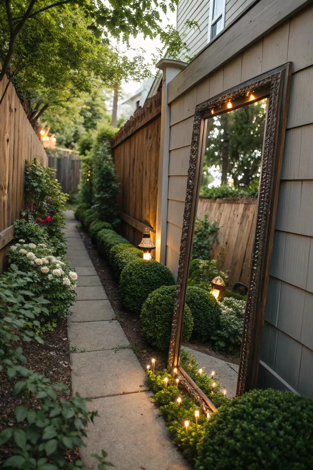 Mirrors can create the illusion of a larger, brighter space.