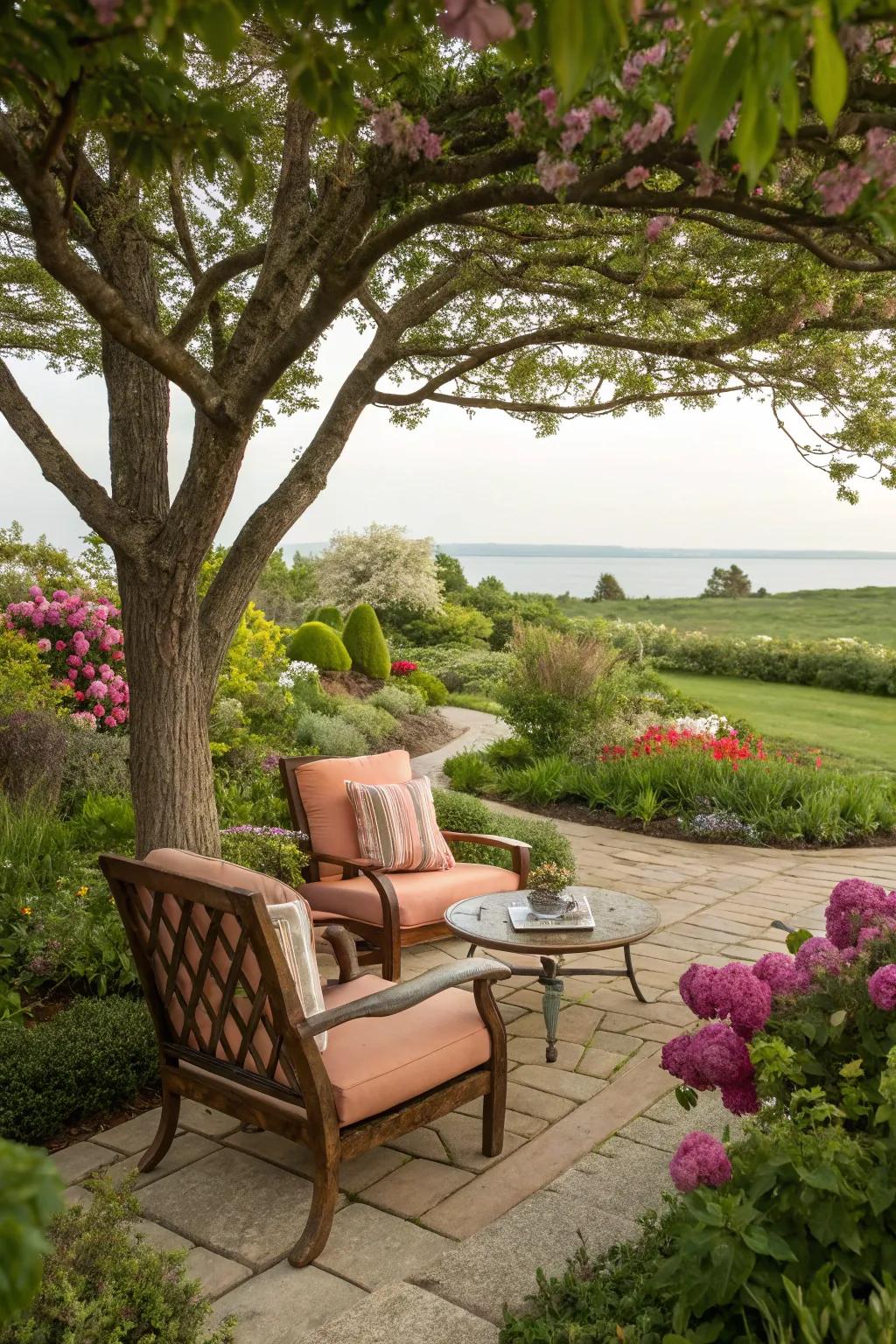 A cozy seating area offers a relaxing retreat.