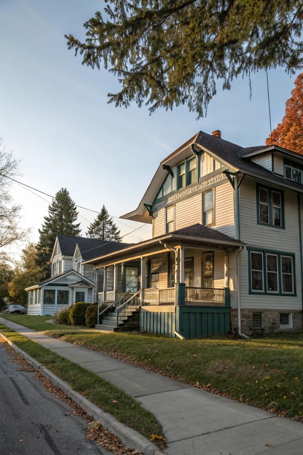 A double-layered overhang adds depth and interest to your design.