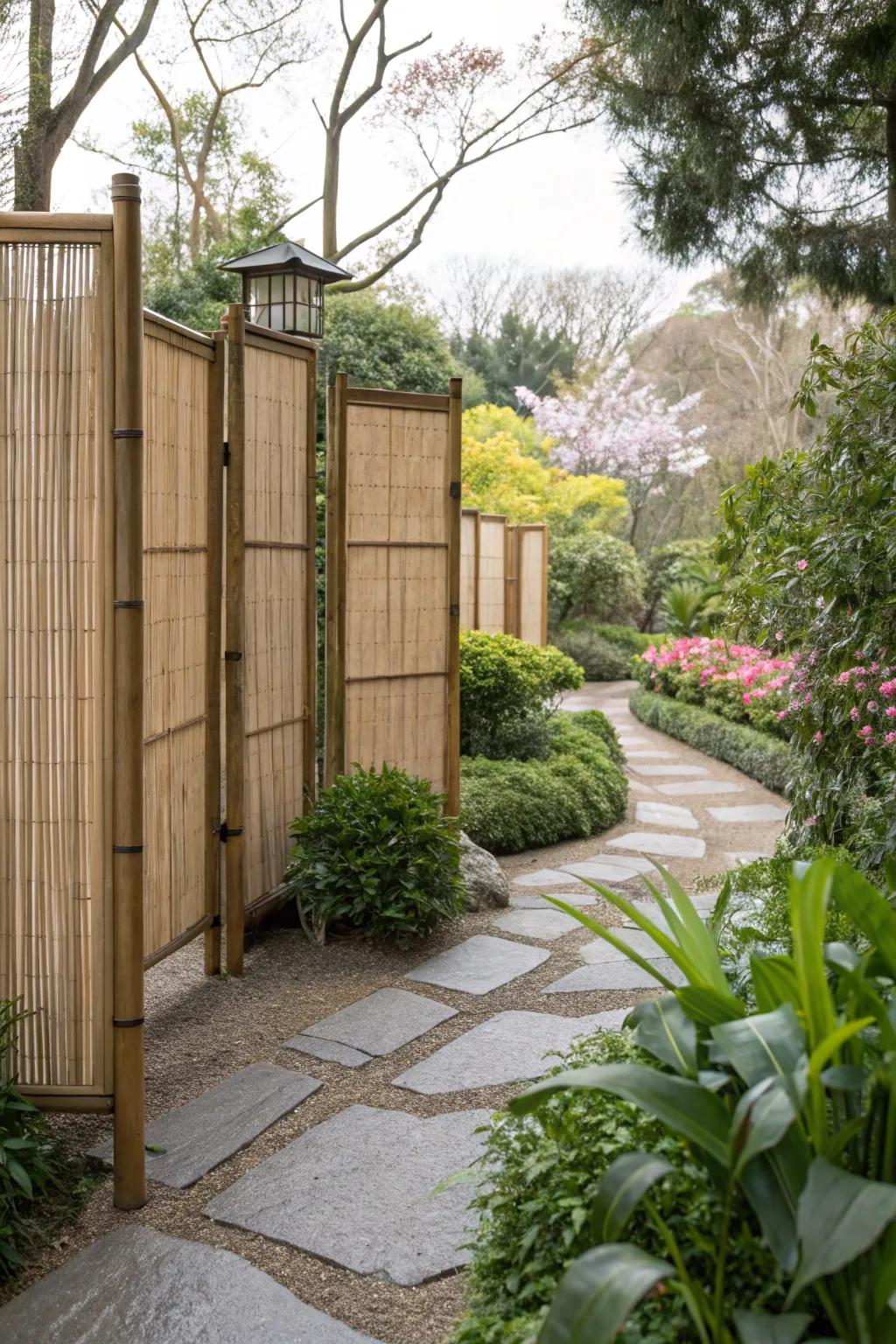 Bring balance with bamboo installations.