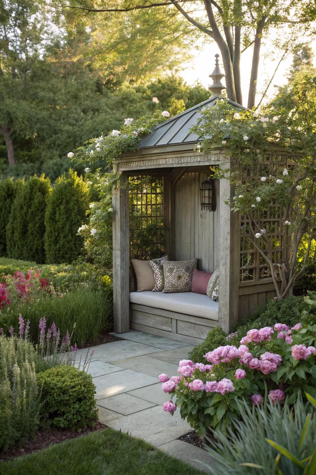 Create a secluded meditation corner.
