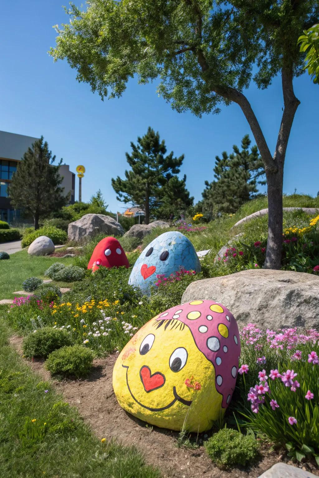 Add lively color elements for playful Zen.