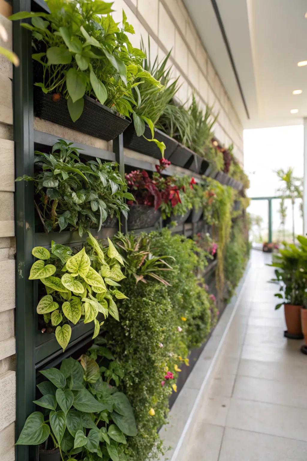 Create lush vertical living walls.