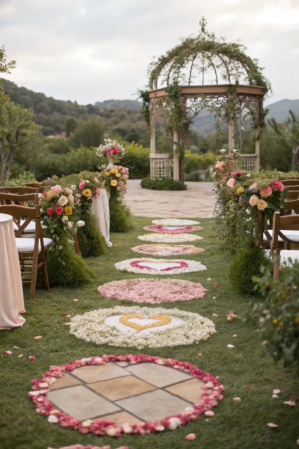 Elegant pressed flower décor for a nostalgic touch.
