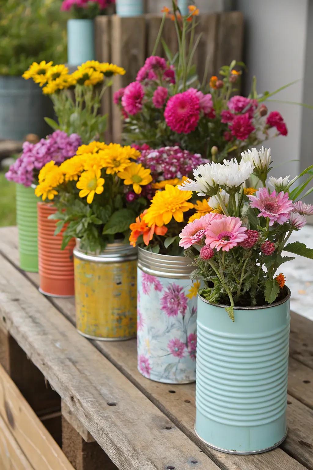 Give new life to old items with creative planters.