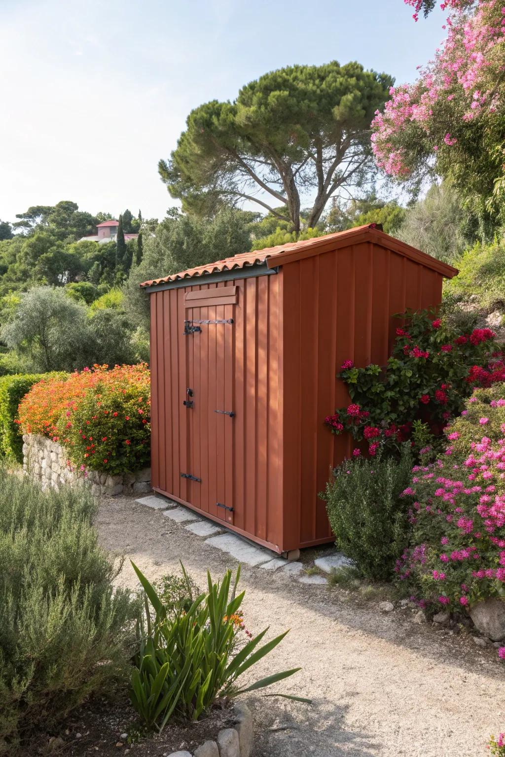 Terracotta tones bring warmth and charm to your garden.