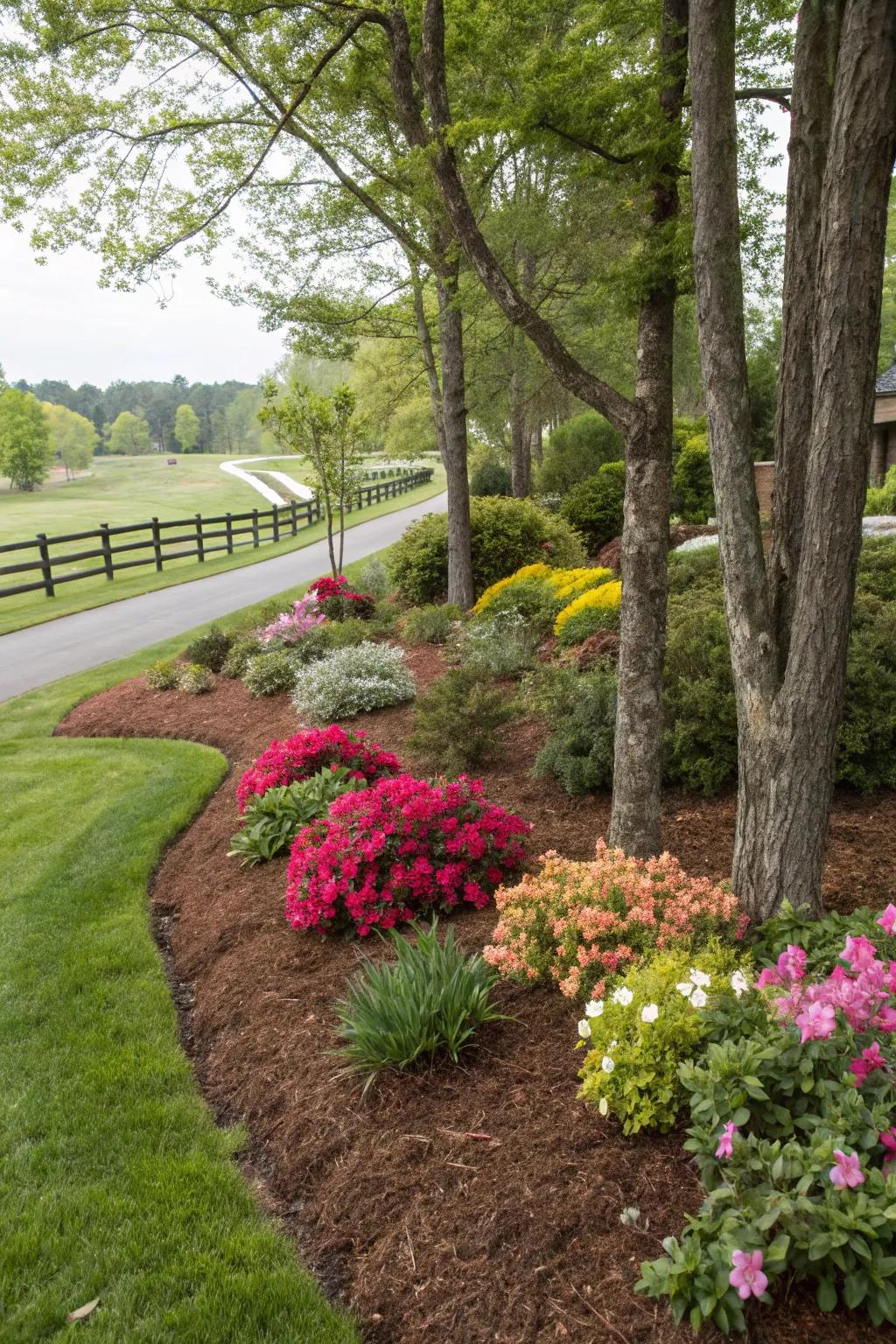 Mulched beds are a smart, stylish way to conserve water and improve soil.