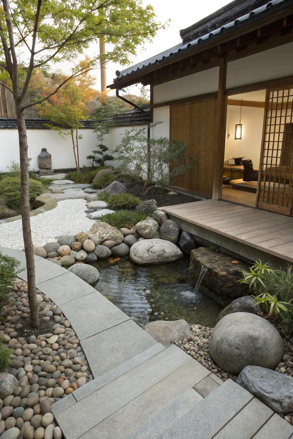 Find peace and tranquility in a dedicated Zen space.