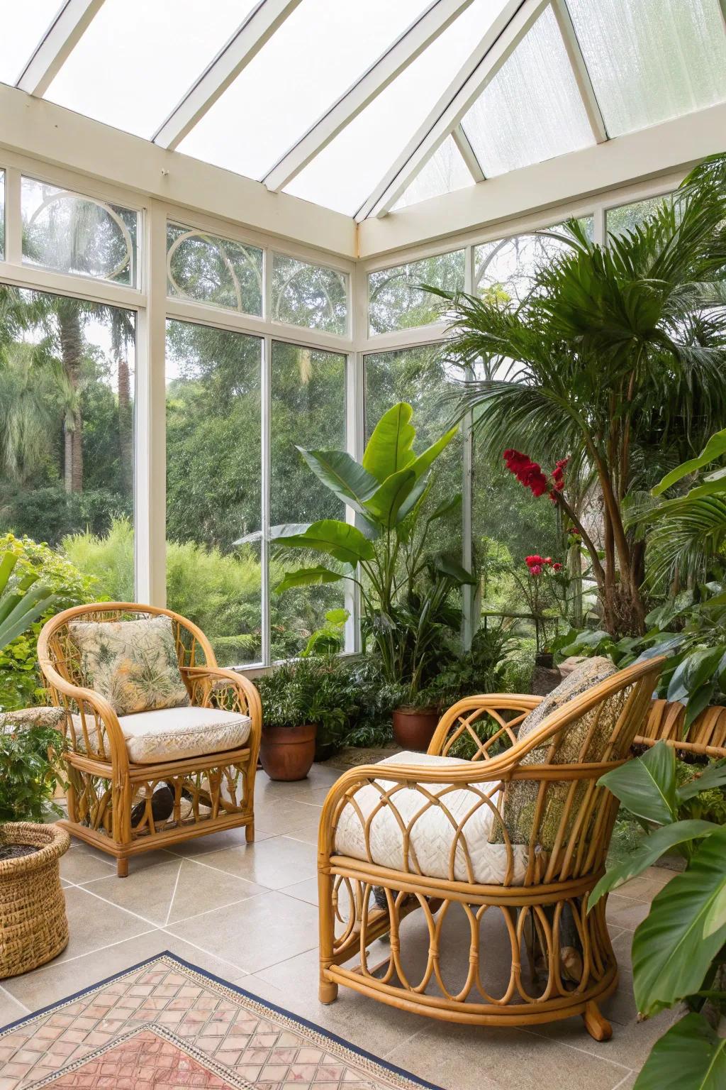 An exotic tropical retreat for daily relaxation.