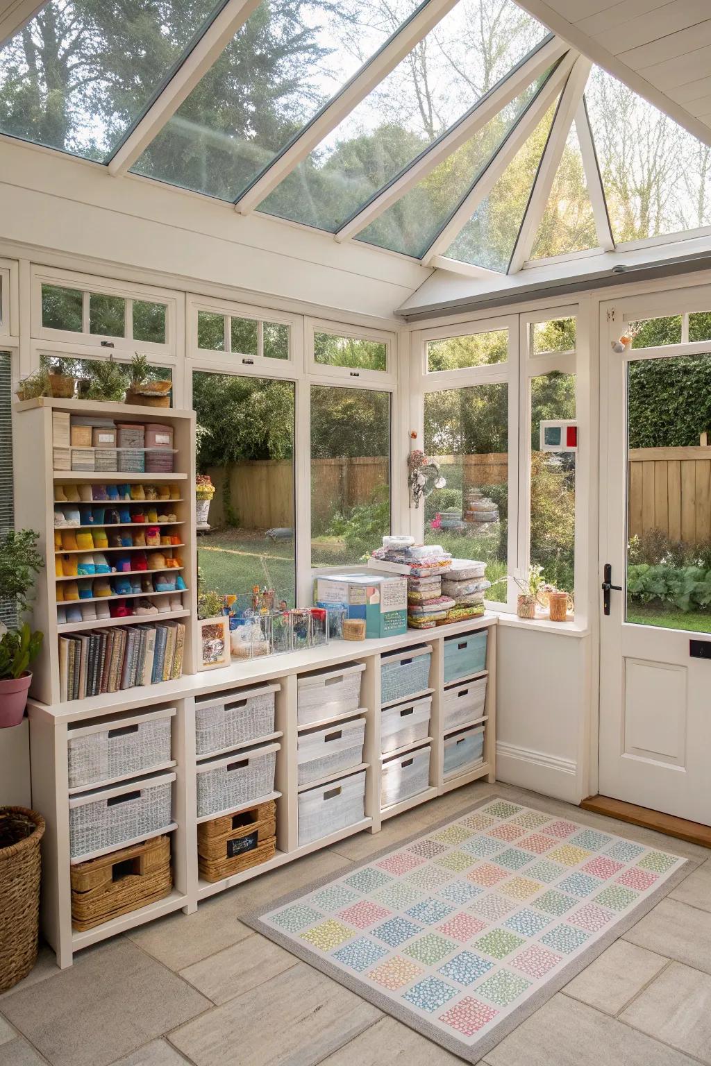 A creative space for crafting and artistic projects.