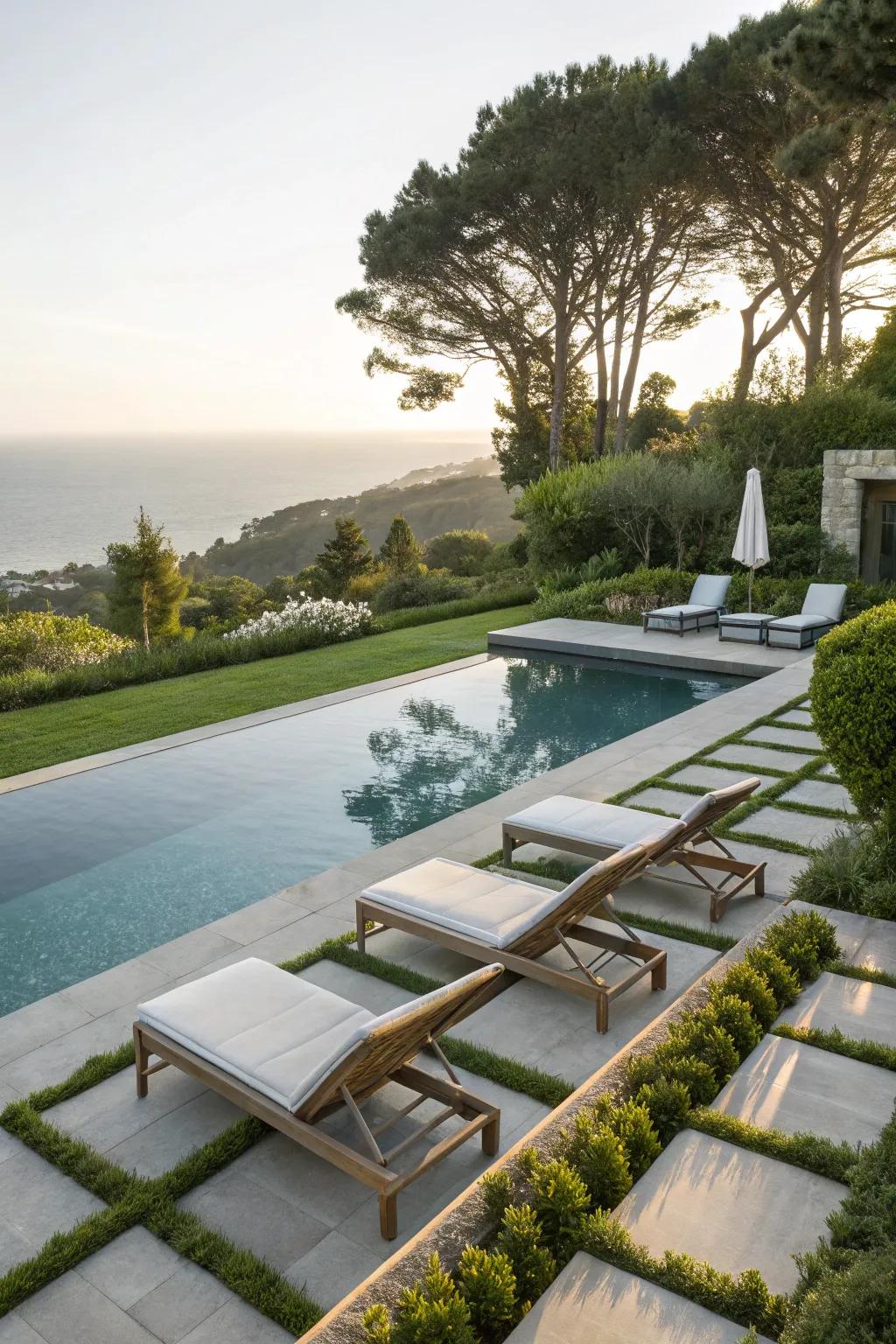 Create the illusion of endless water with an infinity edge pool.