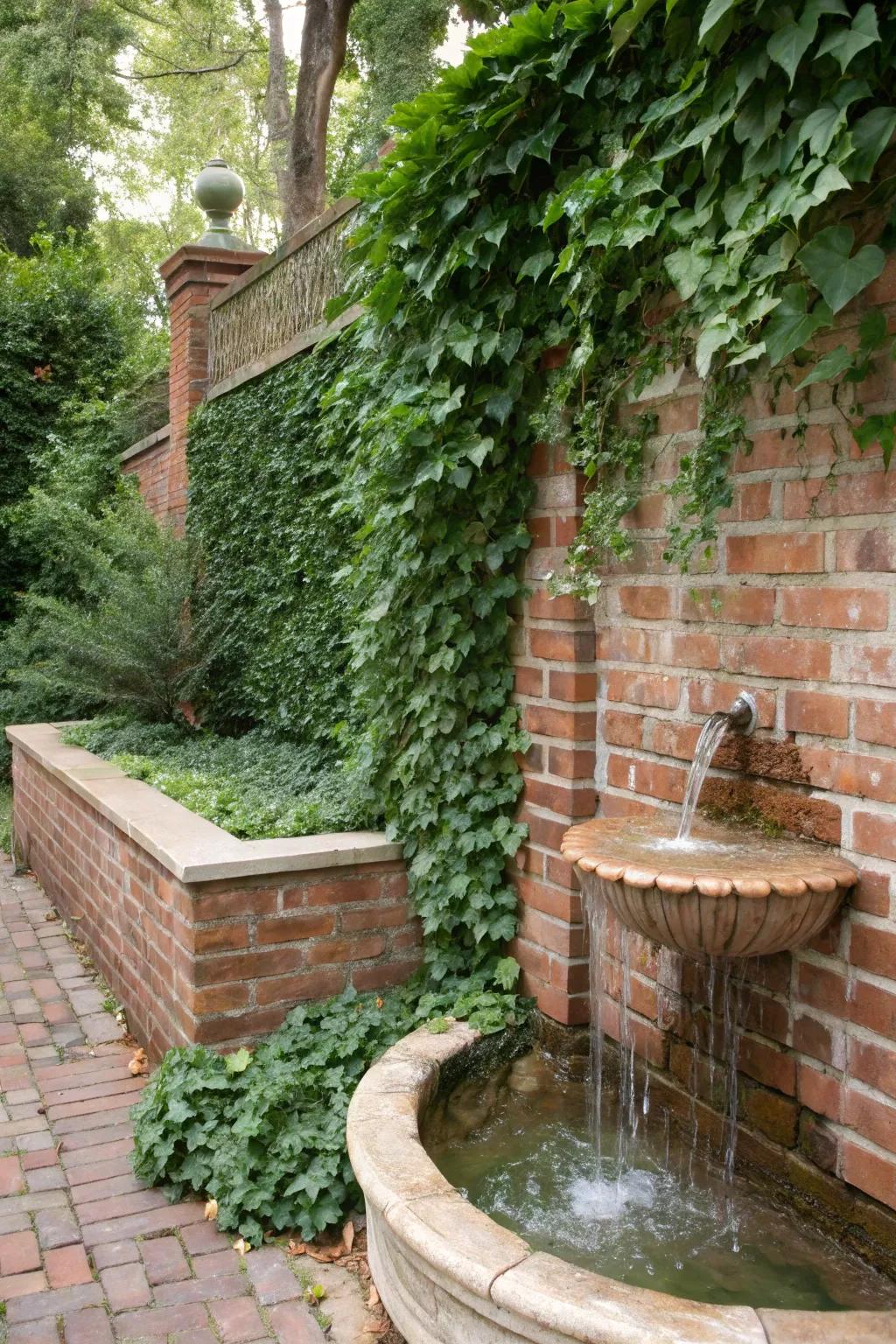 Brick retaining walls bring classic charm and durability.