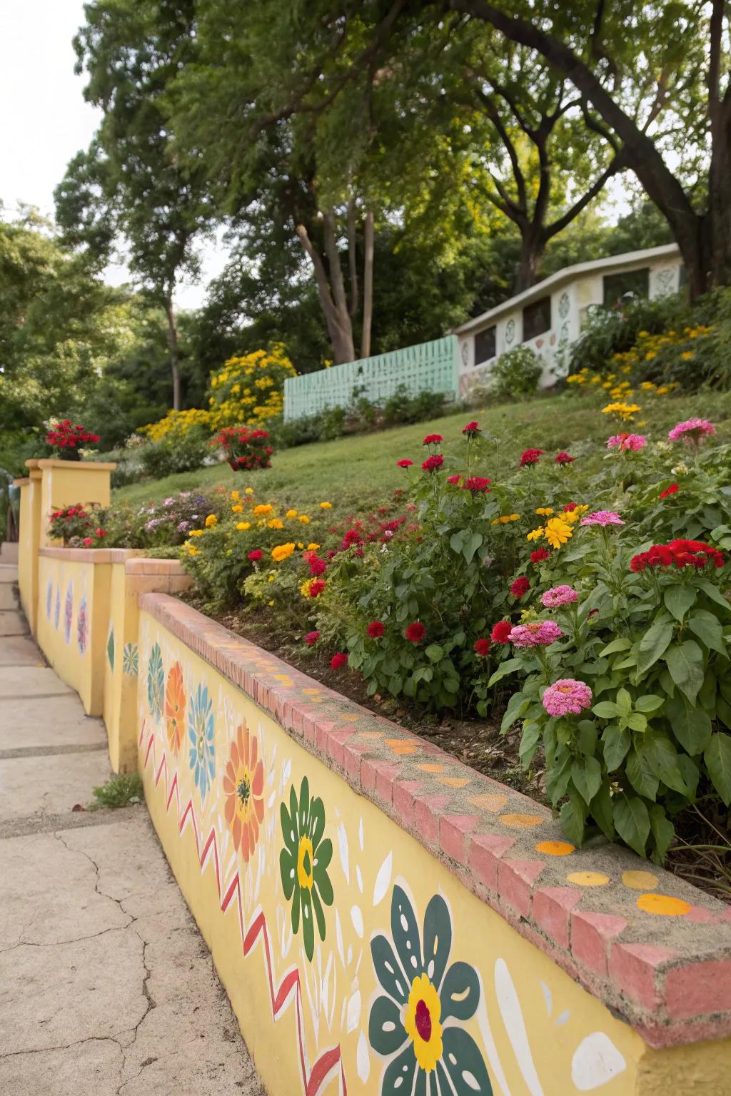 A pop of color makes a bold garden statement.